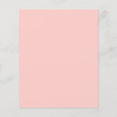 Papier Budget Floral Pink Rehearer Dîner Invitation (Dos)