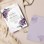 Papier Budget Floral Purple Blush Botanique Fête des mari
