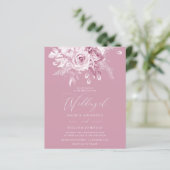 Papier Budget floral rose poussiéreux (Debout devant)