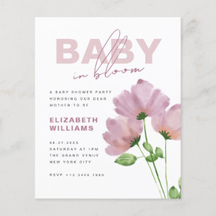 Papier Budget Floral Spring Baby in Bloom Shower Party