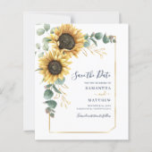 Papier Budget Floral Tournesol Eucalyptus Enregistrer La (Devant)