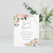 Papier Budget Floral verdure Géométrique Brunch nuptial (Debout devant)