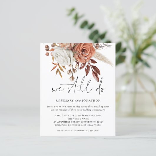 Papier Budget Florales Rustiques Nous Faisons Encore Des  (Debout devant)