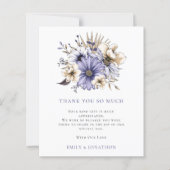 Papier BUDGET Florales violettes Citation Mariage 3 Photo (Devant)