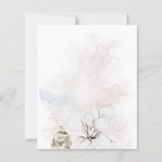 Papier Budget Florals Genre Bébé neutre en fleurs Douche (Dos)