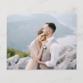 Papier Budget Florals Love Merci Photo Mariage Merci (Dos)