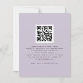 Papier BUDGET Florals Scribbly QR Code Mariage RSVP (Dos)