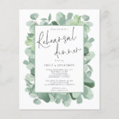 Papier Budget Foliage Mariage Répétition Dîner Invitation (Devant)