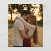 Papier Budget Foliage Mauve Faire-part de mariage photo (Dos)