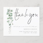 Papier Budget Foliage Merci Bienvenue Photo Naissance Ann (Devant)