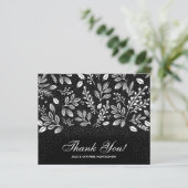 Papier Budget Folift Blanc Script Merci noir (Debout devant)