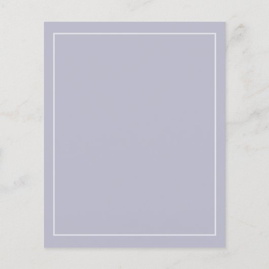Papier Budget Folift Purple Lilac Faire-part de mariage (Dos)