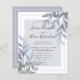 Papier Budget Folift Purple Lilac Faire-part de mariage