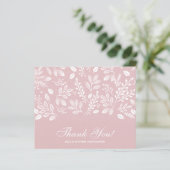 Papier Budget Folift White Script Dusty Rose Merci (Debout devant)