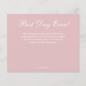 Papier Budget Folift White Script Dusty Rose Merci (Dos)
