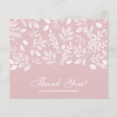 Papier Budget Folift White Script Dusty Rose Merci (Devant)