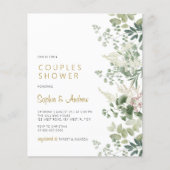 Papier Budget Forest Green Couples Shower Invitation (Devant)