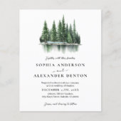 Papier Budget Forêt d'hiver Photo Code QR invitation de m (Devant)