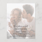 Papier Budget Forever Script Photo Wedding Enregistrer la (Dos)