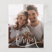 Papier Budget Forever Script Photo Wedding Enregistrer la (Devant)