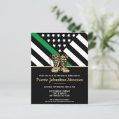 Papier Budget Formation militaire Invitation à la graduat (Debout devant)