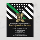 Papier Budget Formation militaire Invitation à la graduat (Devant)