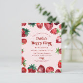 Papier Budget fraise 1er Berry Premier anniversaire (Debout devant)