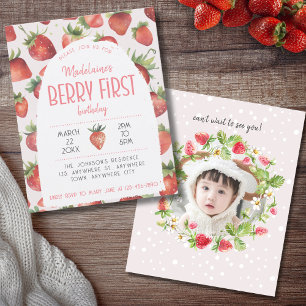 Papier Budget fraise 1ère photo Berry Premier anniversair