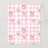 Papier BUDGET Fraise Fruit Marguerite Baie Premier Annive (Dos)