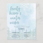 Papier BUDGET Frosty Baisers dans la Fête des mariées des (Devant)