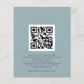 Papier Budget Frosty Forest Photo Join Us QR Blue Wedding (Dos)
