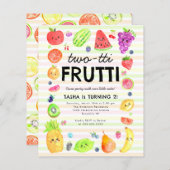 Papier Budget Fruits d'été à deux tti 2e anniversaire (Devant / Derrière)