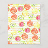 Papier Budget Fruits d'été à deux tti 2e anniversaire (Dos)