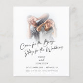 Papier Budget Fun Come For Booze Photo Enregistrer La Dat (Devant)