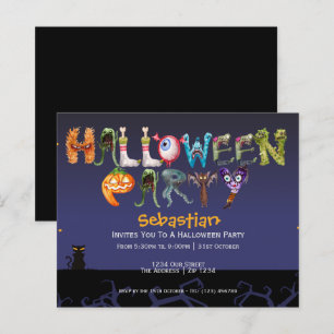 Papier BUDGET Fun Halloween Partie Typographie Éffrayante