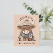 Papier Budget Fun Highland Cow Cream Nouvelle adresse (Debout devant)