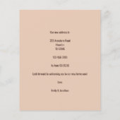 Papier Budget Fun Highland Cow Cream Nouvelle adresse (Dos)