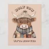Papier Budget Fun Highland Cow Cream Nouvelle adresse (Devant)