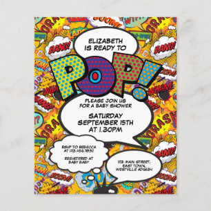 Papier Budget Fun Ready to Pop Baby shower Invitation