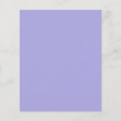 Papier Budget Funéraire Invitation Florale violet (Dos)
