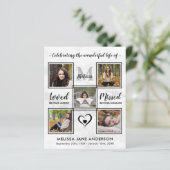 Papier Budget Funéraire Photo Célébration De La Vie (Debout devant)