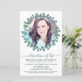 Papier Budget Funéraire Verdure Photo Célébration De La V (Debout devant)