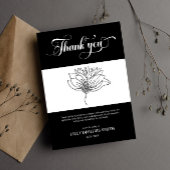 Papier Budget Funeral Memorial Thank you Card