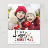 Papier Budget Funky Christmas Elf Photo Holiday Card (Devant)