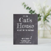 Papier Budget Funny Chat Animateur de Faire-part (Debout devant)