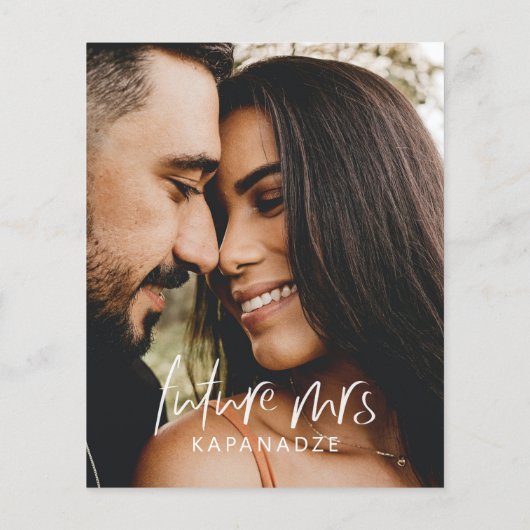 Papier Budget Futur Mme Dusty Blue Brunch & Bubbly Photo (Dos)