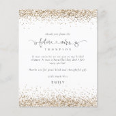 Papier Budget Futur Mme Photo Parties scintillant or Merc (Devant)