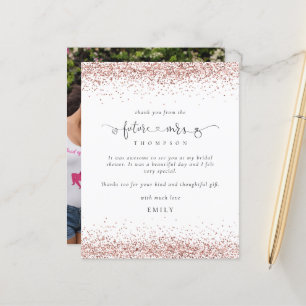 Papier Budget Futur Mme Photo Rose Gold Parties scintilla