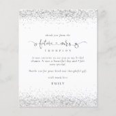 Papier Budget Futur Mme Photo Silver Parties scintillant  (Devant)