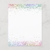 Papier Budget Futur Mme Rainbow Parties scintillant Fête  (Dos)